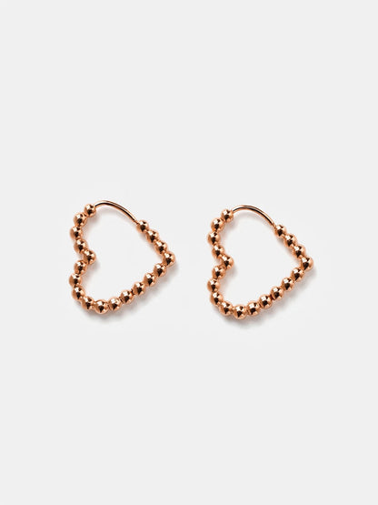 Beaded Heart Ohrringe