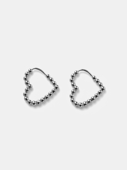 Beaded Heart Ohrringe
