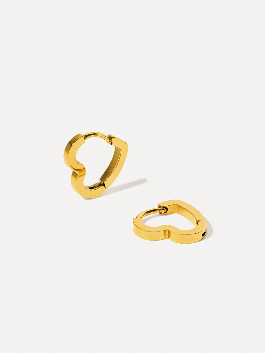 Minimalist Heart Ohrringe