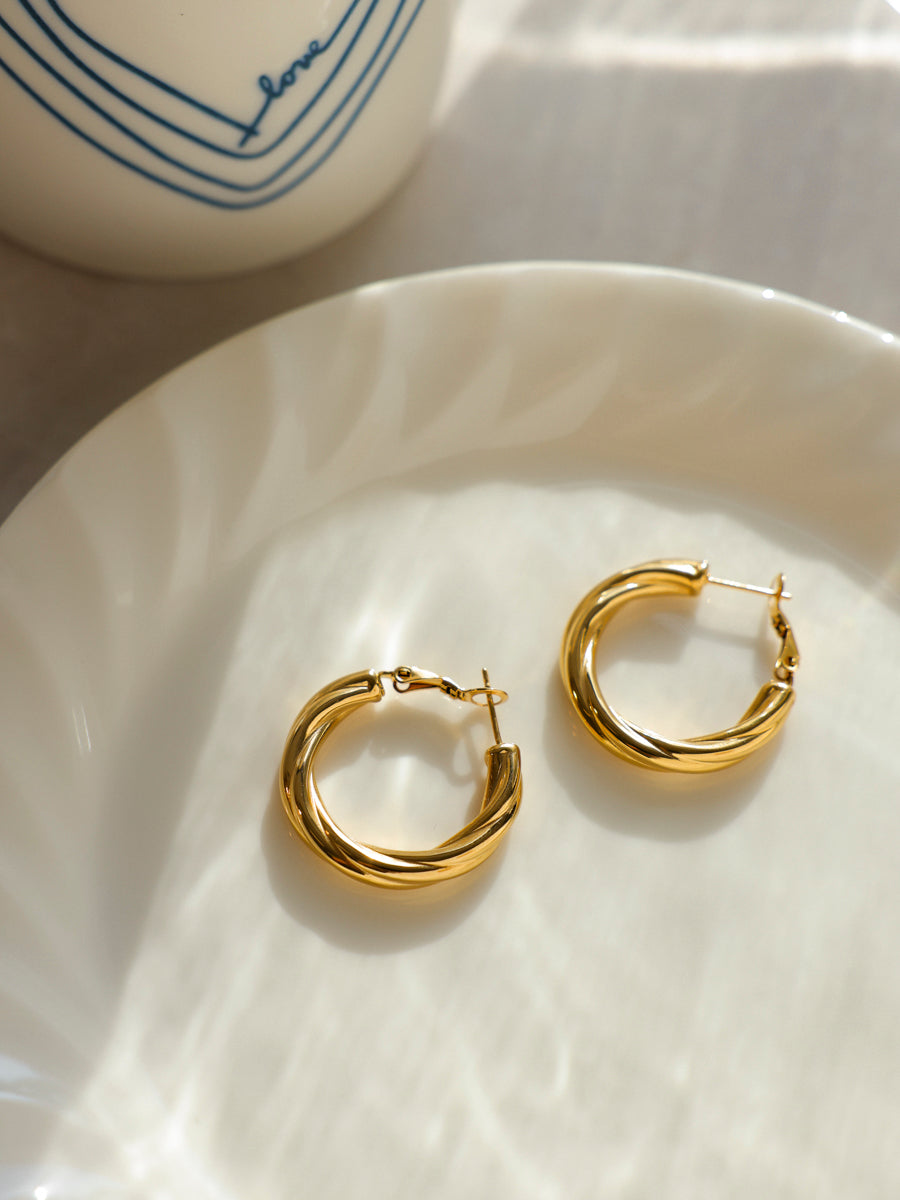 Spiral Hoop Ohrringe