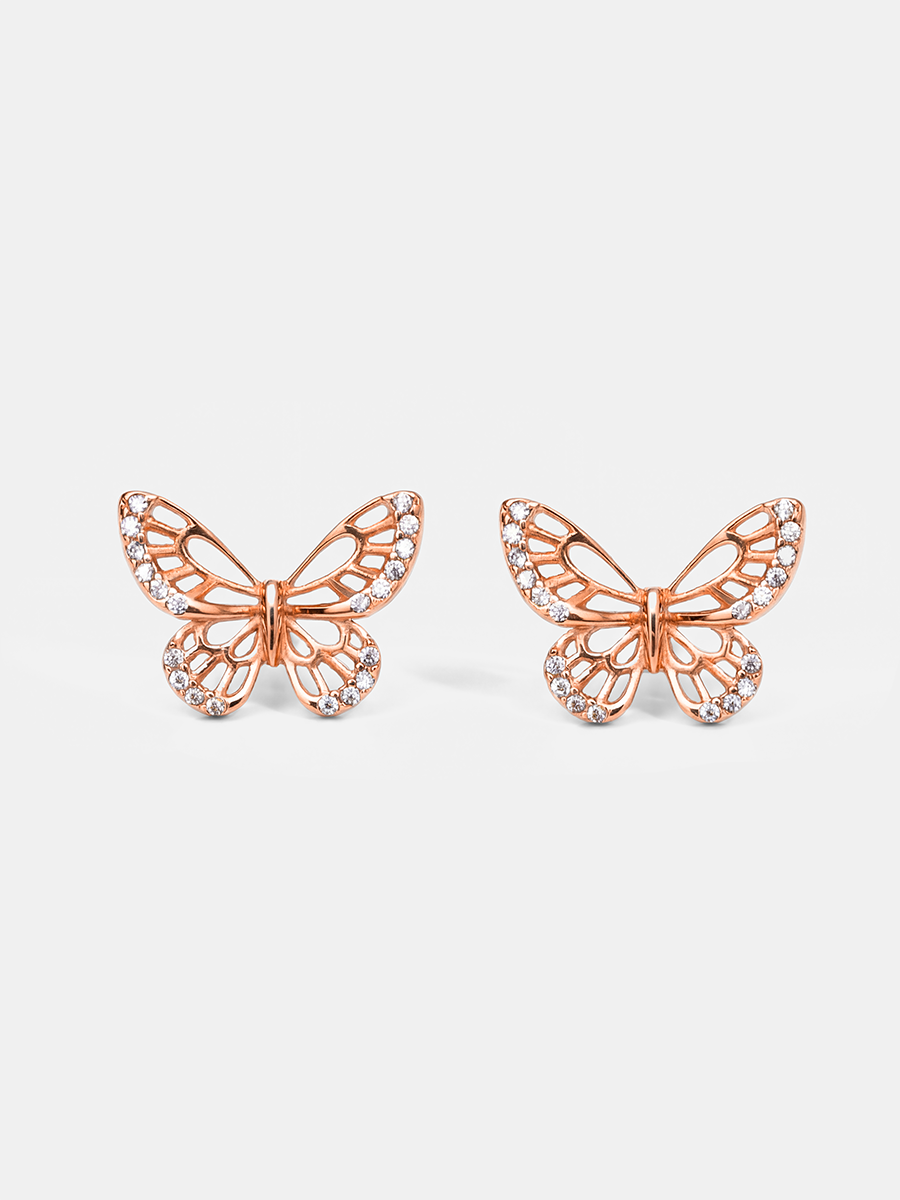 Glittering Butterfly Ohrringe
