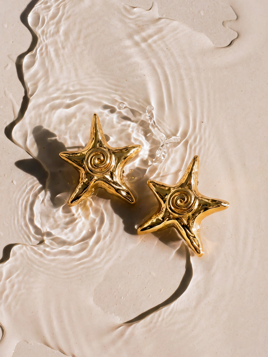 Swirl Star Ohrringe