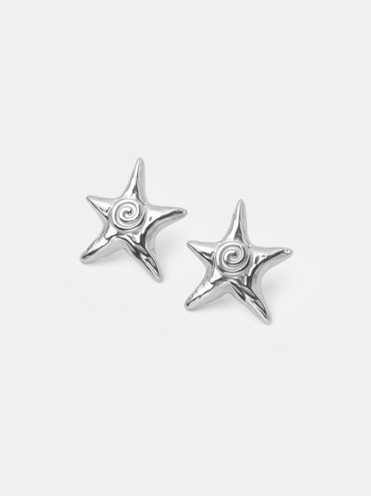 Swirl Star Ohrringe