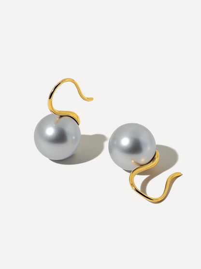 Sway Pearl Grey Ohrringe