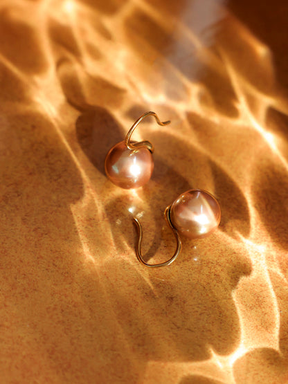 Sway Pearl Coffee Ohrringe