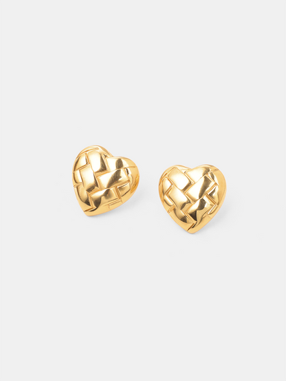 Heart Weave Ohrringe