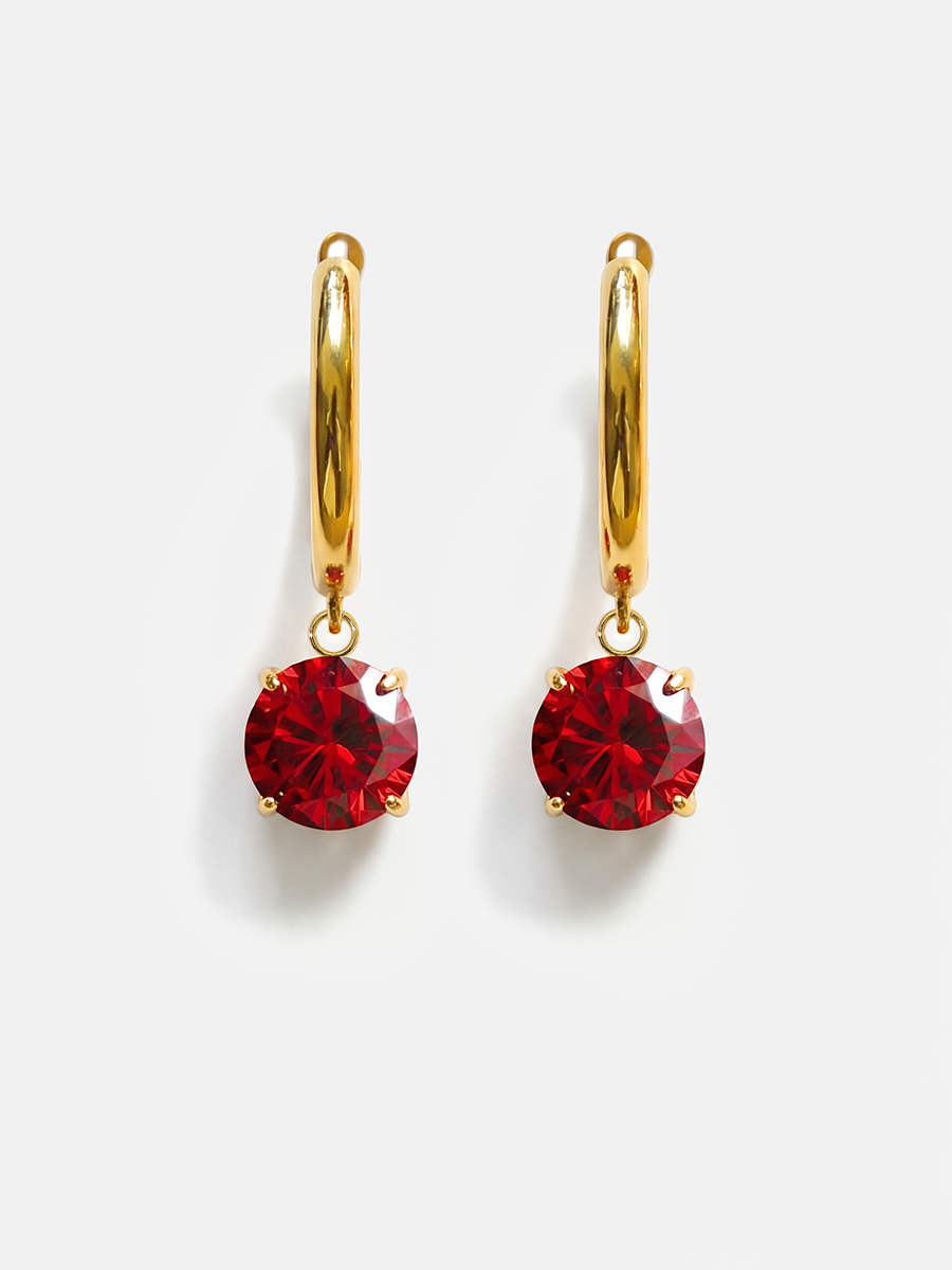 Crystal Delight Dark Red Ohrringe