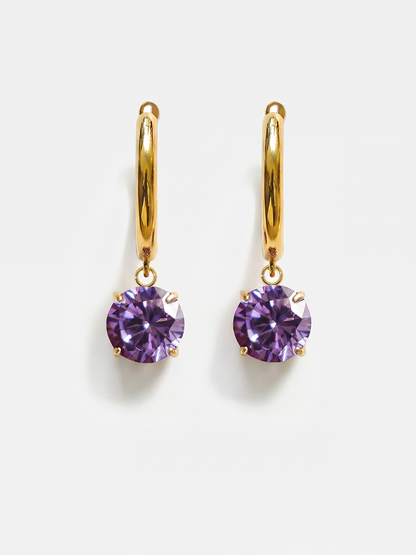 Crystal Delight Purple Ohrringe