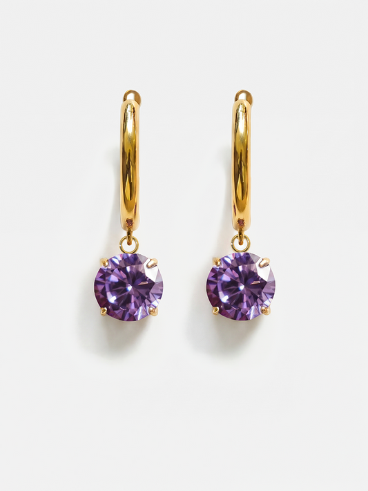 Crystal Delight Purple Ohrringe