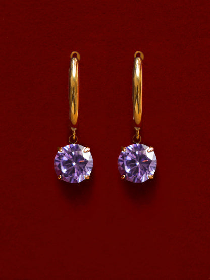 Crystal Delight Purple Ohrringe