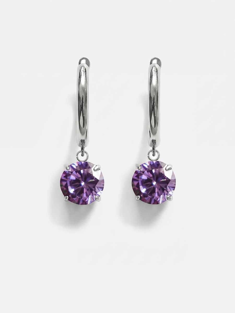 Crystal Delight Purple Ohrringe