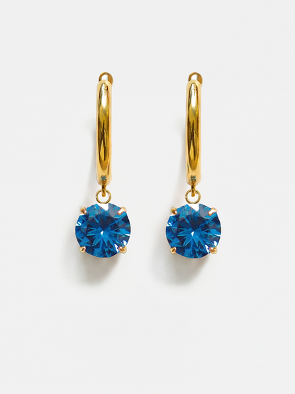 Crystal Delight Dark Blue Ohrringe