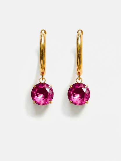 Crystal Delight Ruby Ohrringe