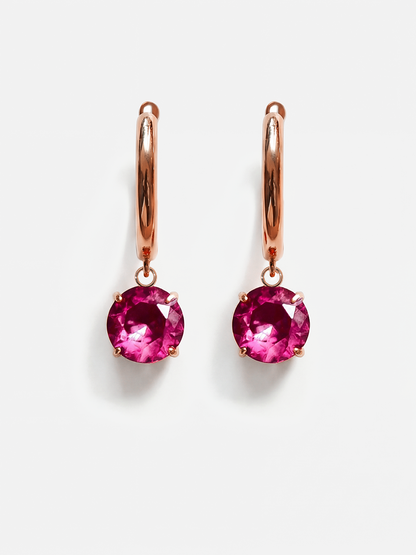 Crystal Delight Ruby Ohrringe