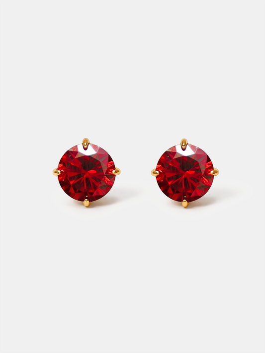 Crystal Delight Dark Red Stub-Ohrringe