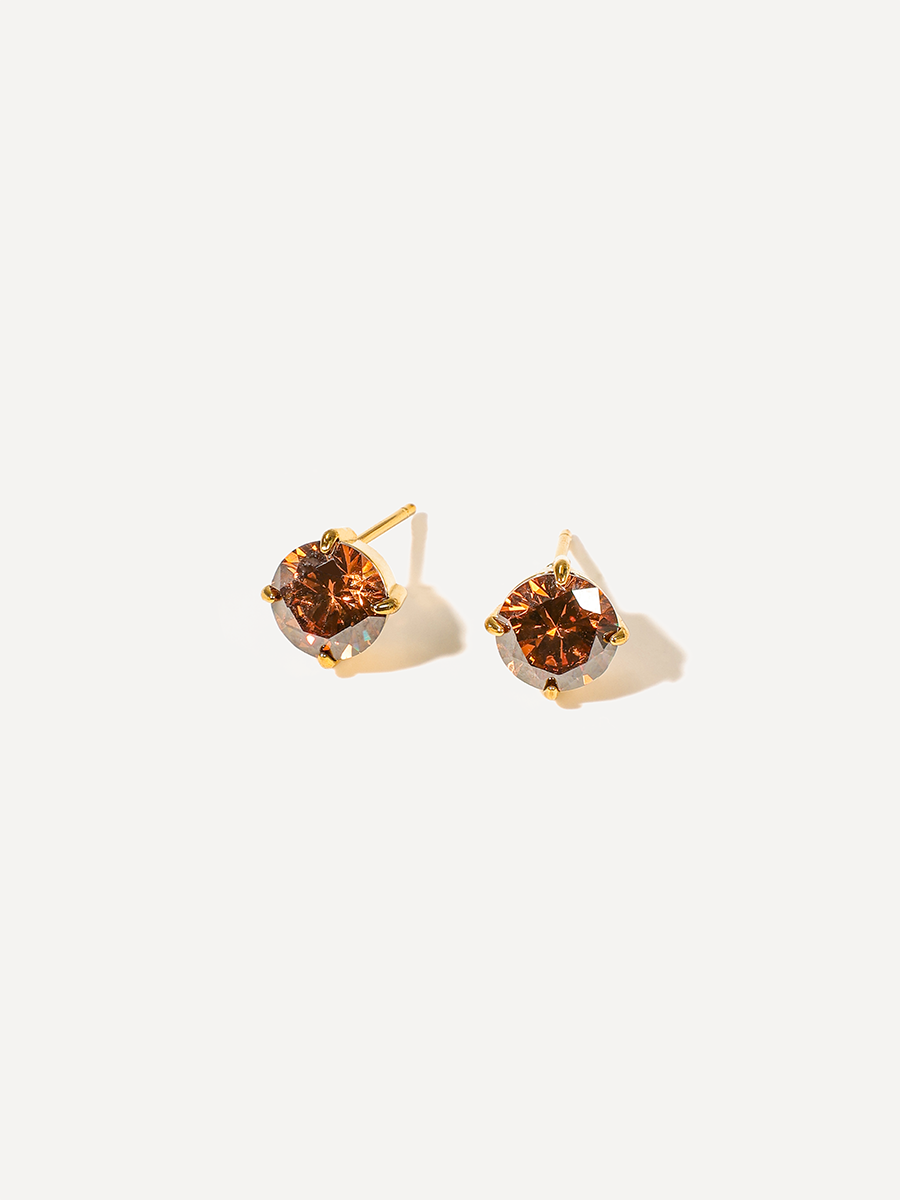 Crystal Delight Coffee Stub-Ohrringe