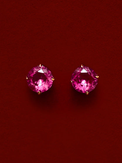 Crystal Delight Ruby Stub-Ohrringe