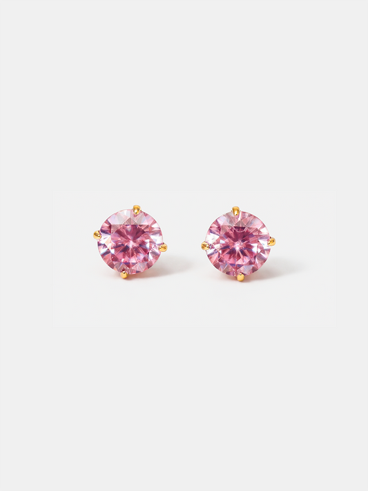Crystal Delight Pink Small Stub-Ohrringe