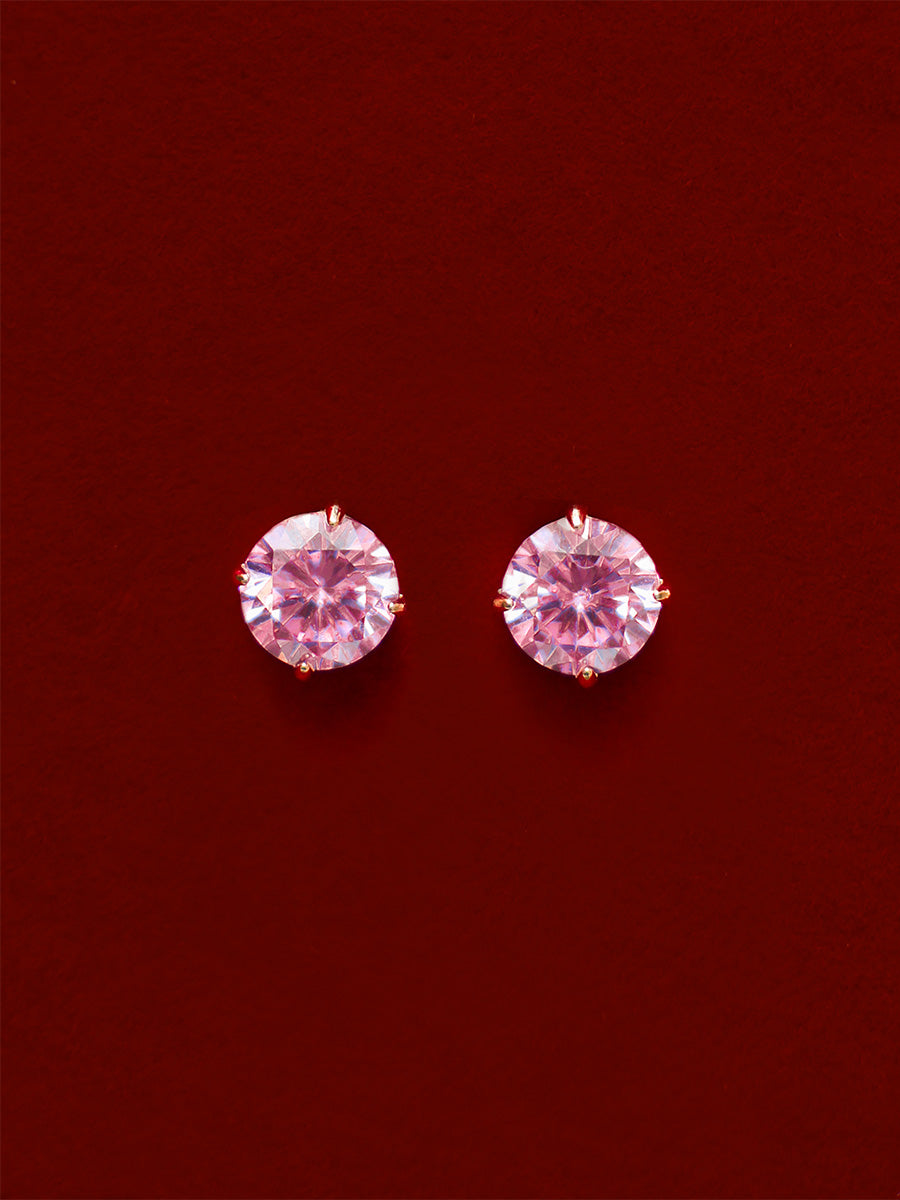 Crystal Delight Pink Small Stub-Ohrringe