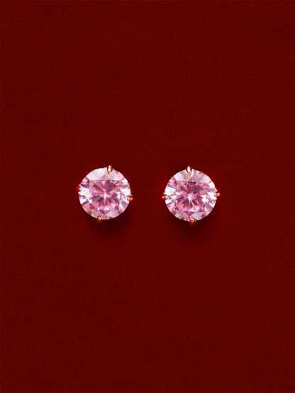 Crystal Delight Pink Small Stub-Ohrringe