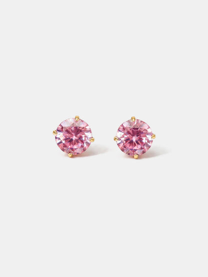 Crystal Delight Pink Small Stub-Ohrringe