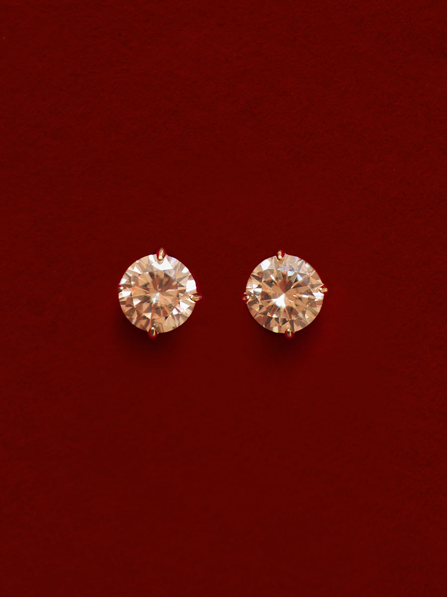 Crystal Delight Champagne Small Stub-Ohrringe