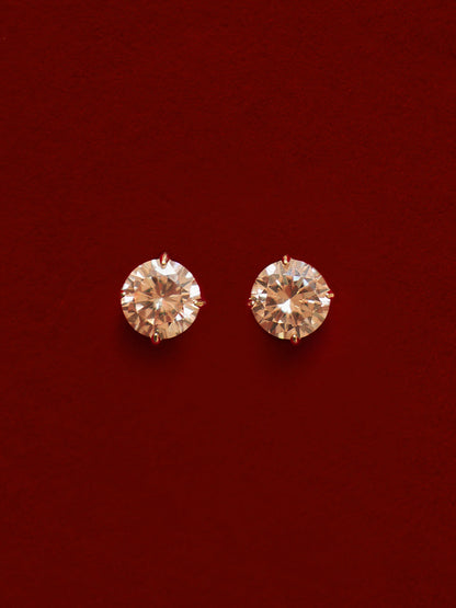Crystal Delight Champagne Small Stub-Ohrringe