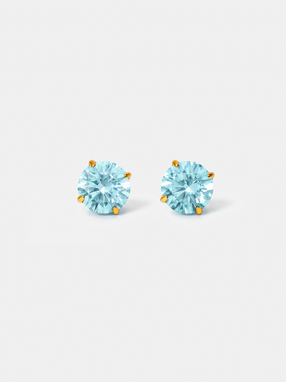 Crystal Delight Light Blue Small Stub-Ohrringe