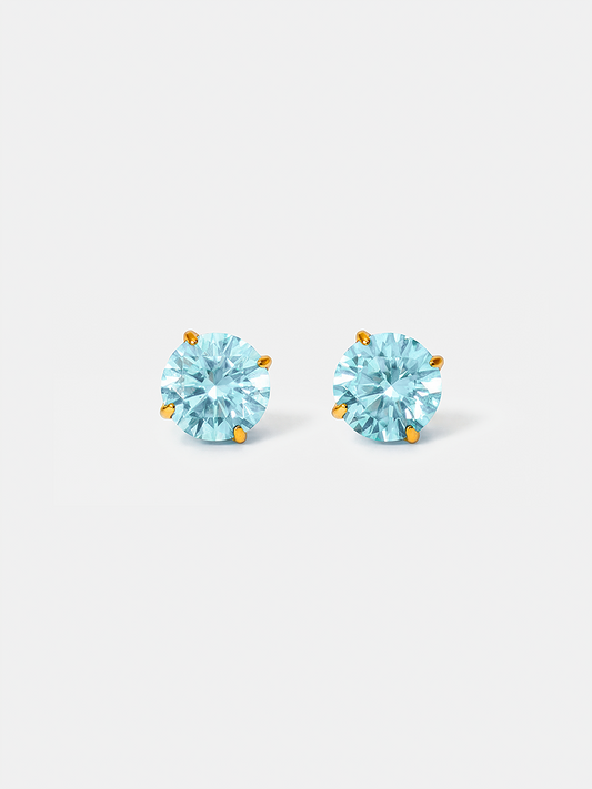 Crystal Delight Light Blue Small Stub-Ohrringe