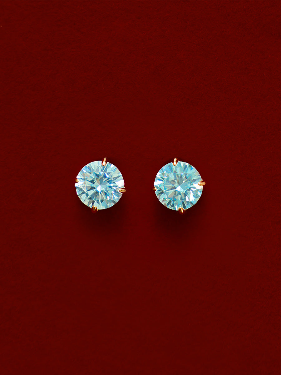 Crystal Delight Light Blue Small Stub-Ohrringe