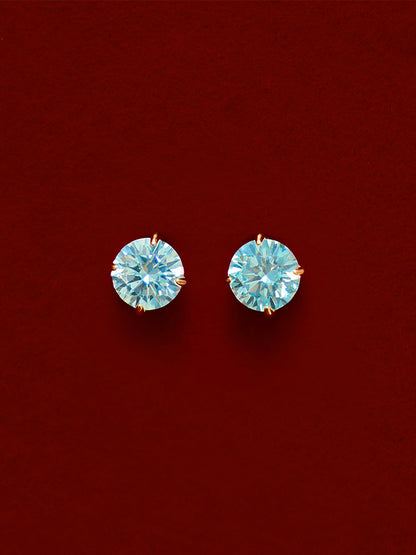 Crystal Delight Light Blue Small Stub-Ohrringe