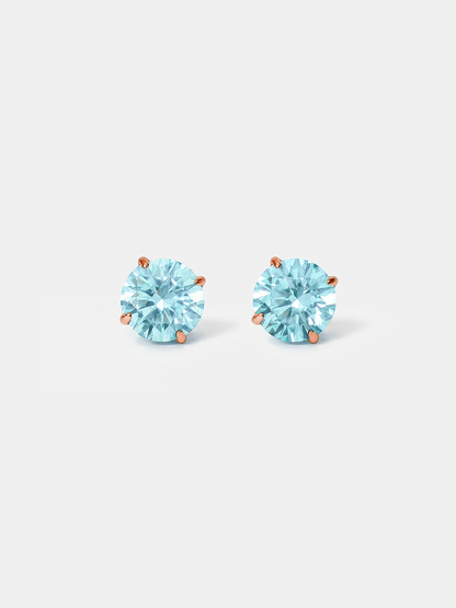 Crystal Delight Light Blue Small Stub-Ohrringe