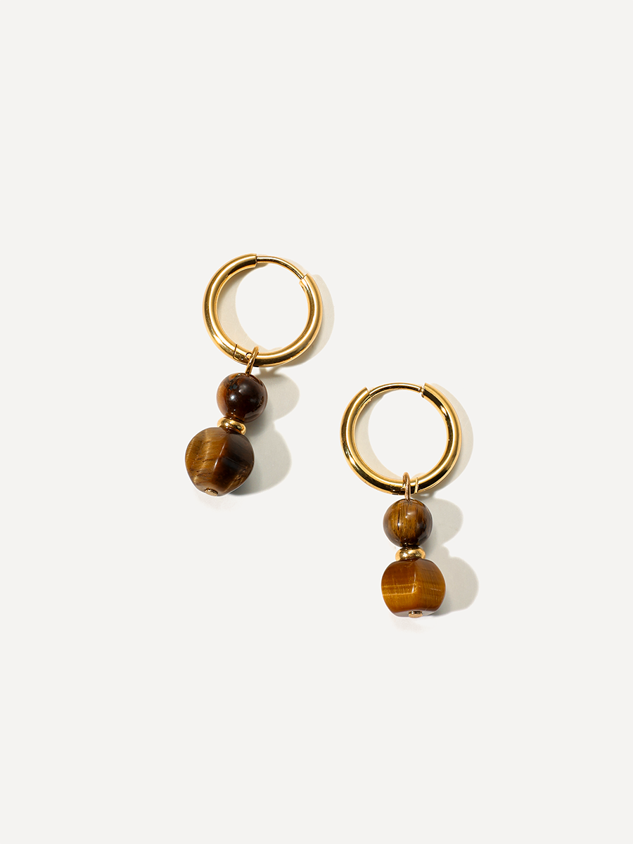 Tiger's Eye Ohrringe
