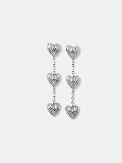 Trio Hearts Ohrringe
