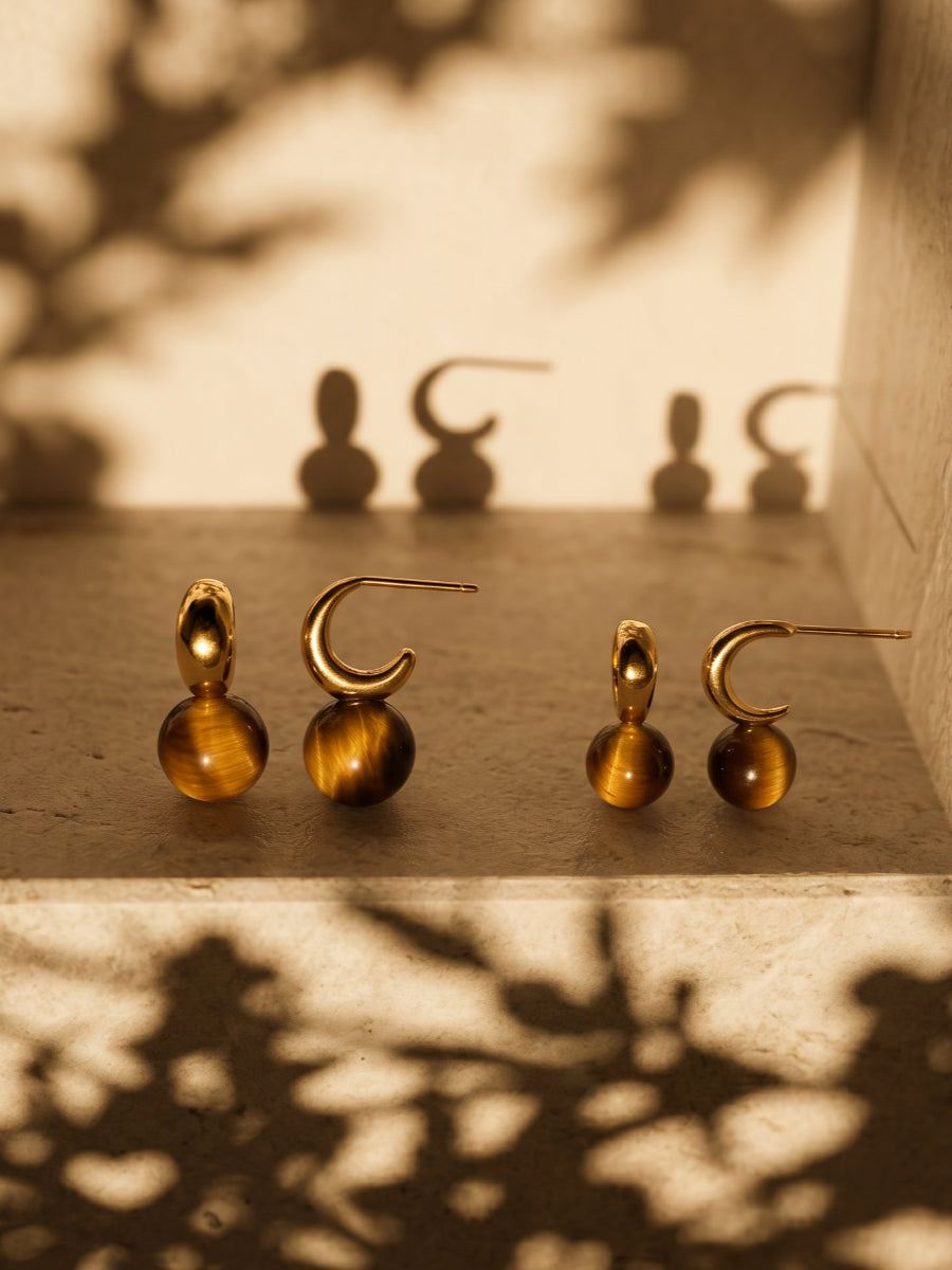 Chic Tiger's Eye Ohrringe