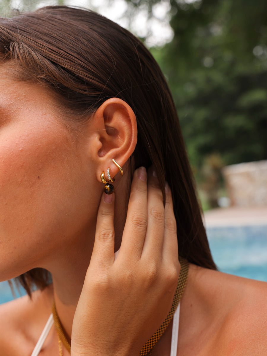 Chic Tiger's Eye Small Ohrringe