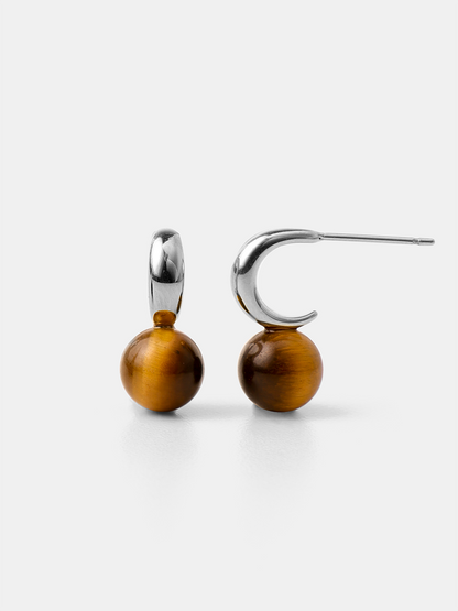 Chic Tiger's Eye Small Ohrringe