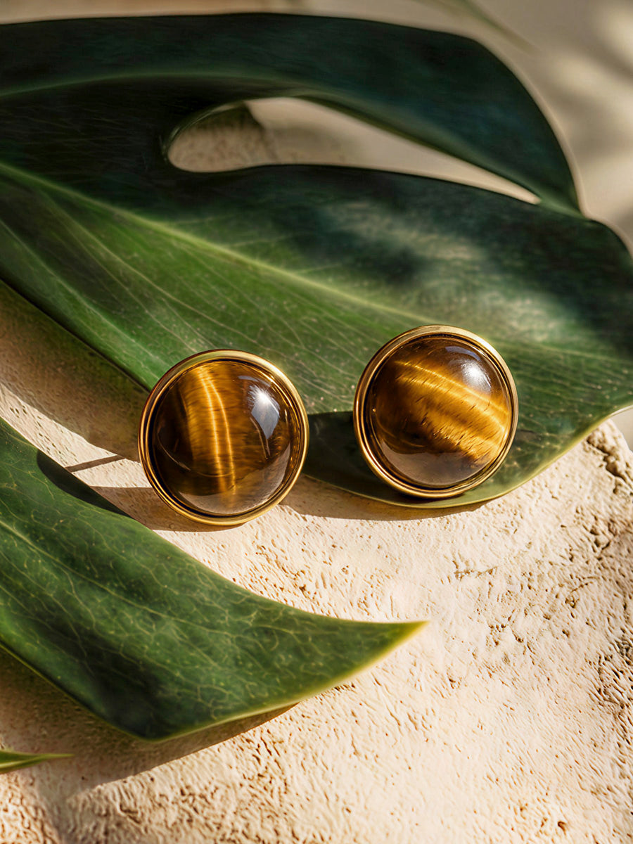 Wandering Wish Tiger's Eye Ohrringe