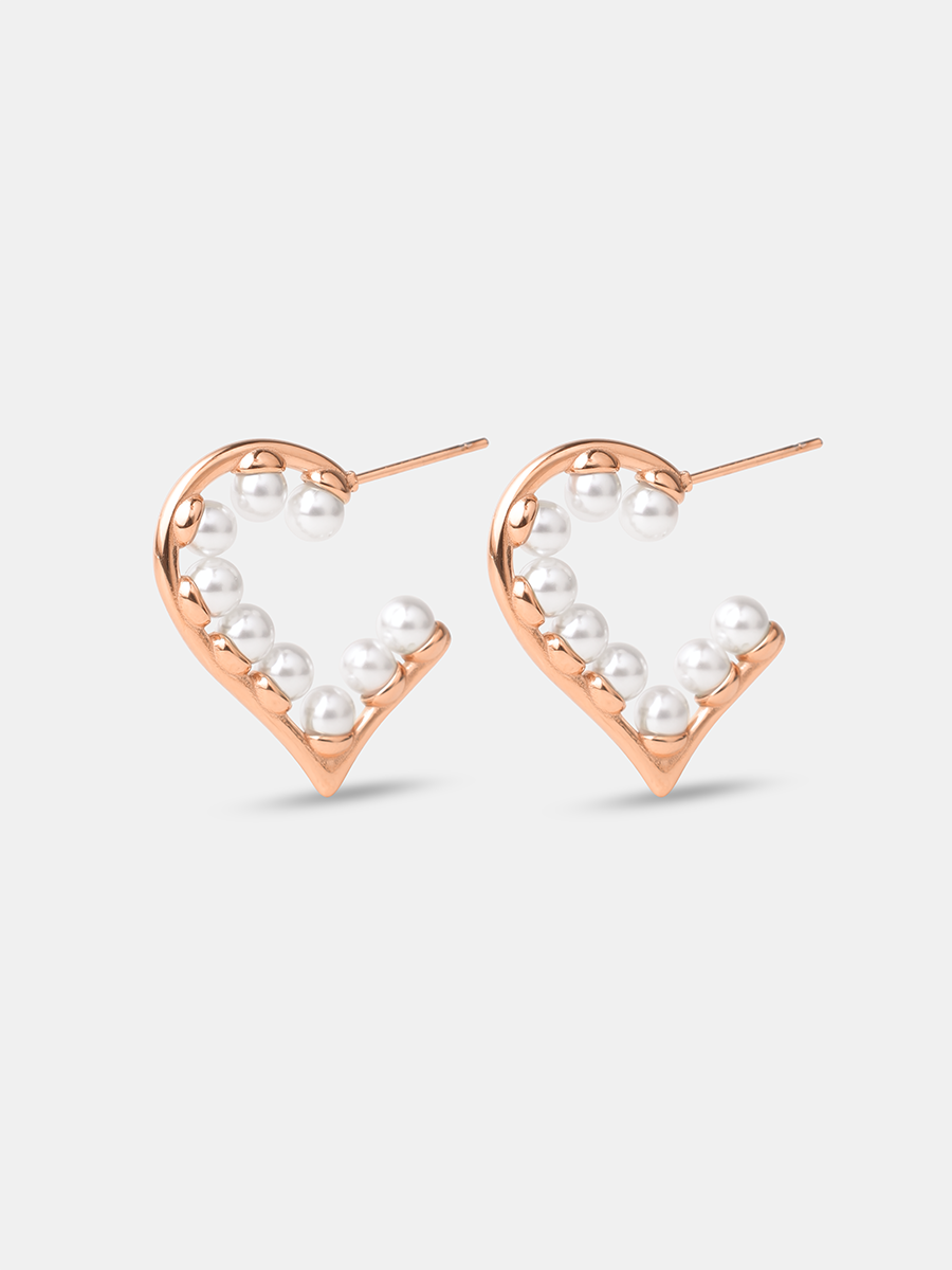 Pearl Heart Ohrringe