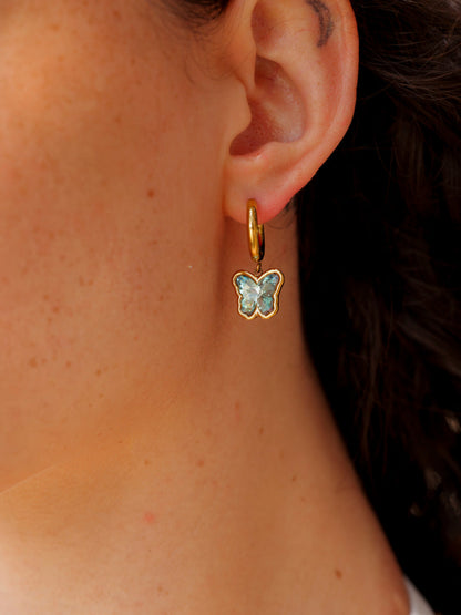Crystal Butterfly Ohrringe