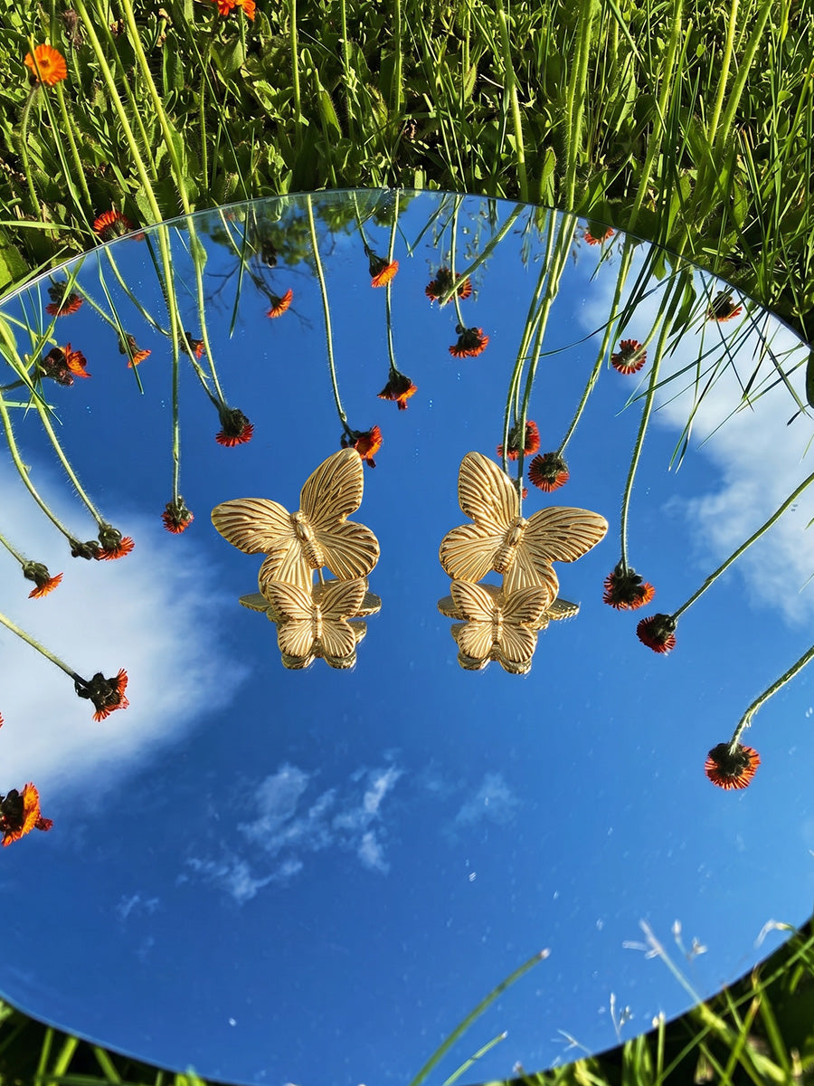 Twin Butterflies Ohrringe