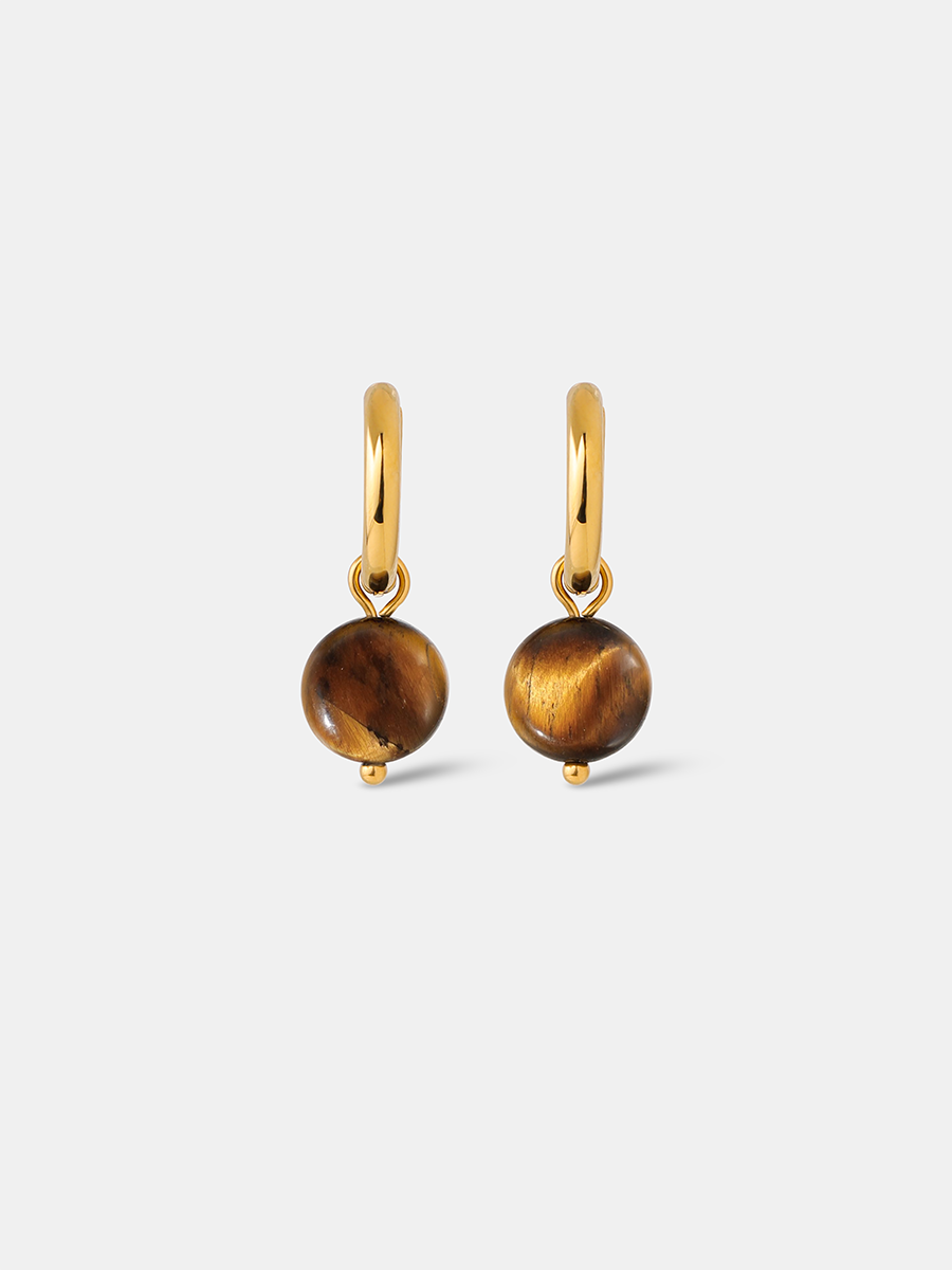 Vibrant Tiger's Eye Ohrringe