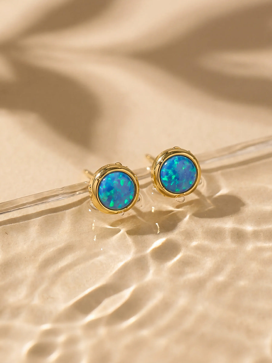 Glitter Stone Stud Ohrringe