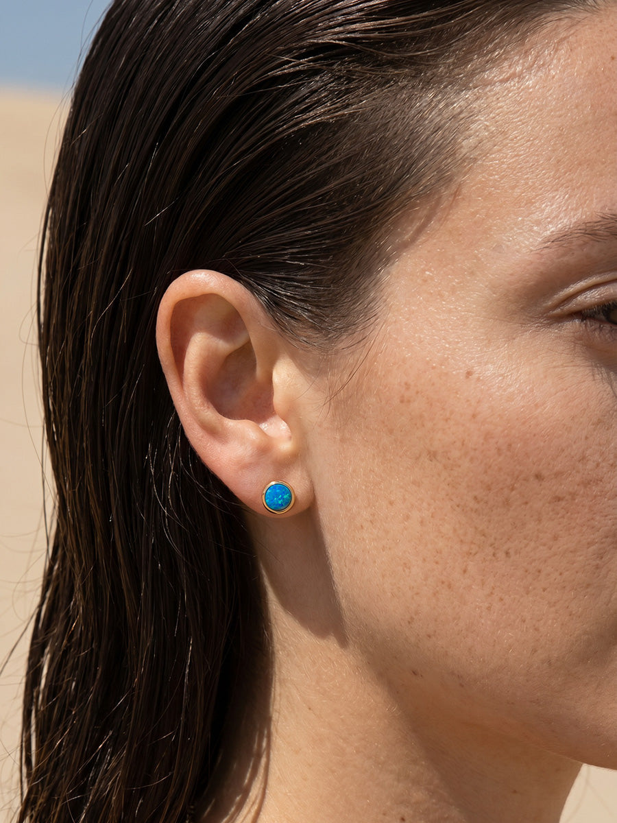Glitter Stone Stud Ohrringe
