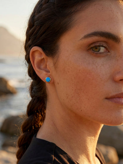 Glitter Stone Stud Ohrringe