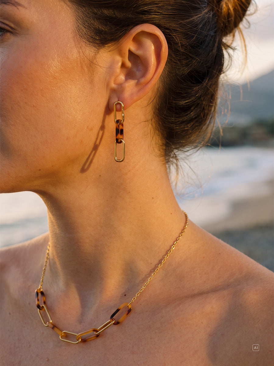 Amber Texture Ohrringe