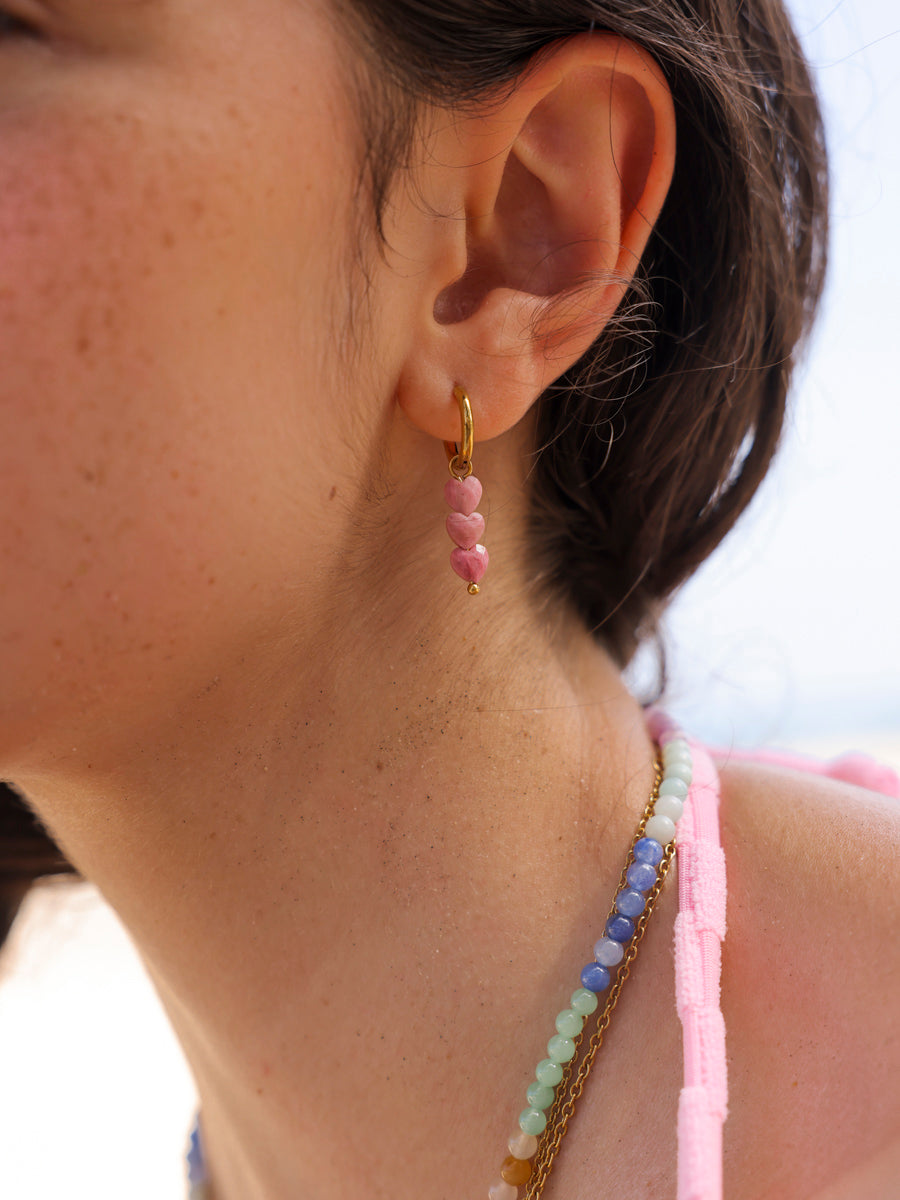 Love Droplets Pink Ohrringe