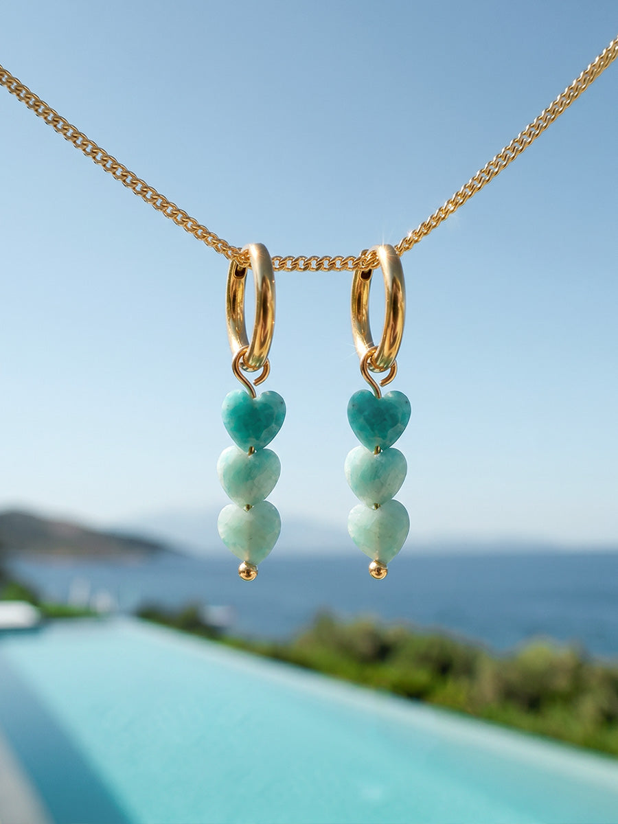 Love Droplets Sea Green Ohrringe