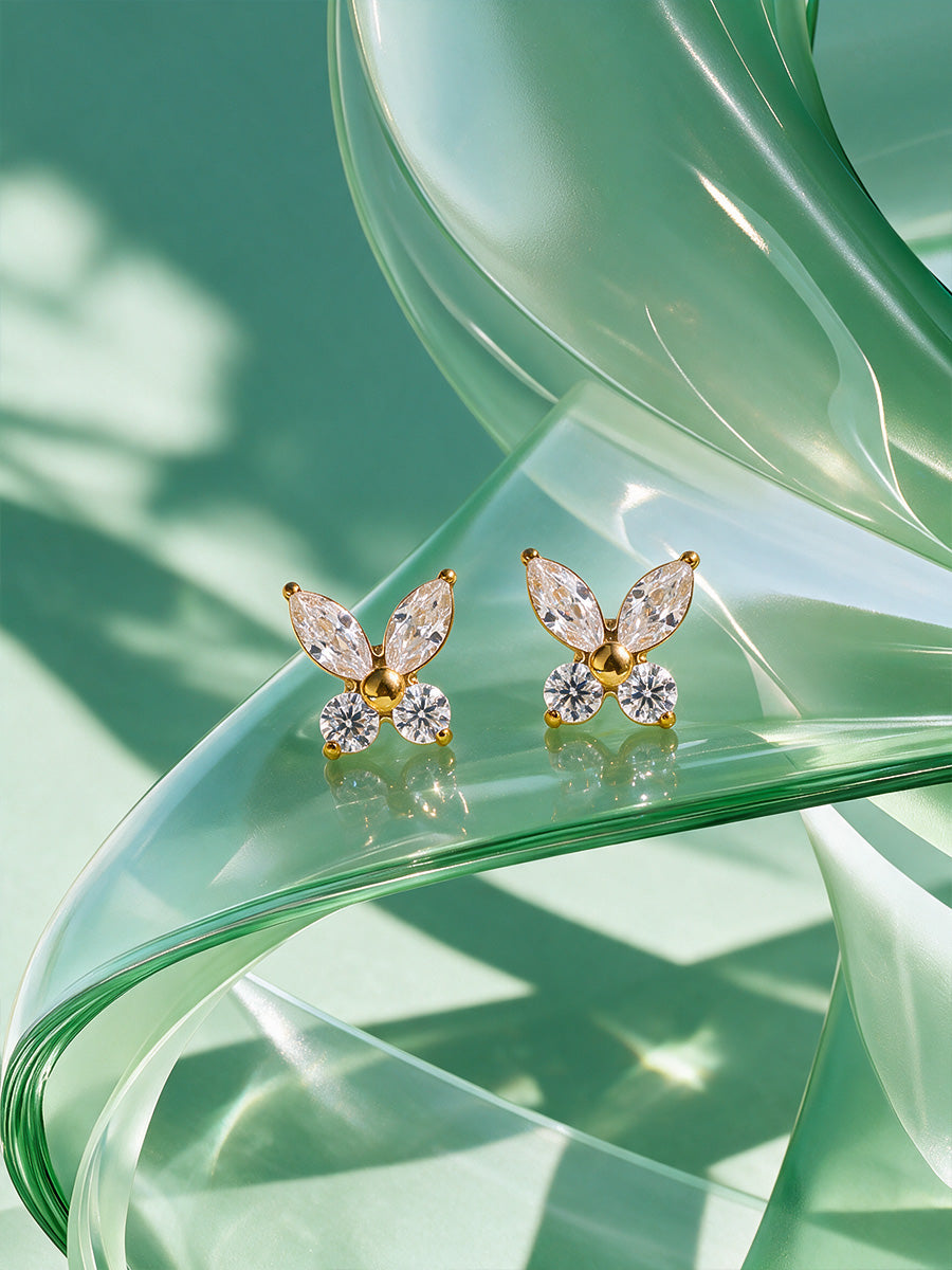Gleaming Butterfly Ohrringe