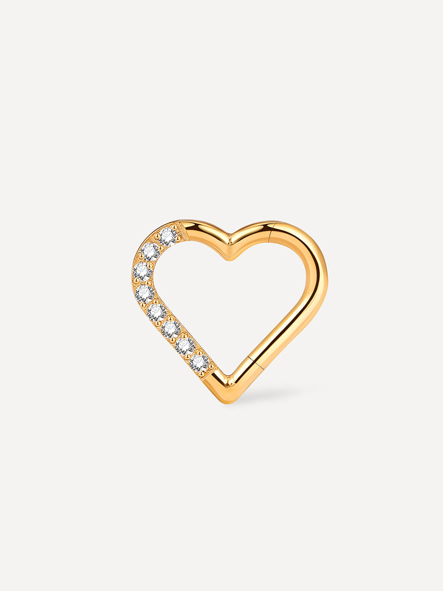 Shine Heart Titan Piercing